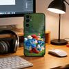 F-Funny and Cute Cartoon B-blue Elves Phone Case Black Silicone Soft For Samsung S25,S24,S21,S22,S23,S30,Ultra,S20,Plus,Fe,Lite
