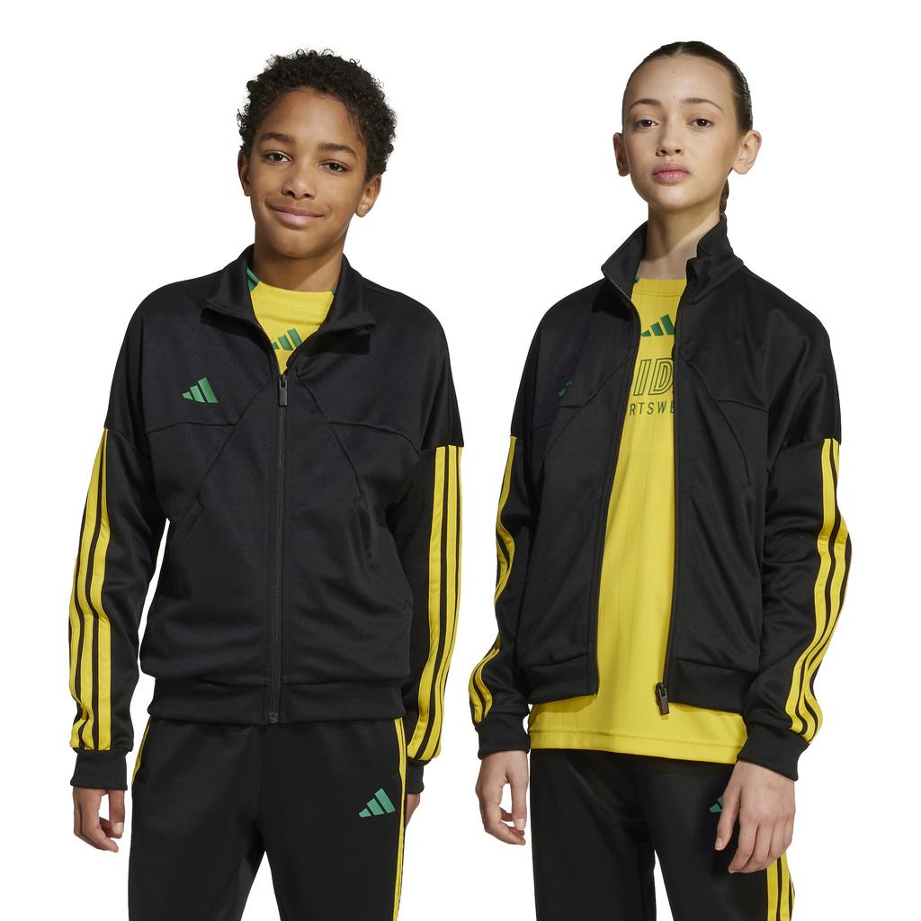 Adidas Kids' Tiro Track Top, Unisex, KPH08, Black/Hazy Yellow/Bold Green (JW5087), Size 130