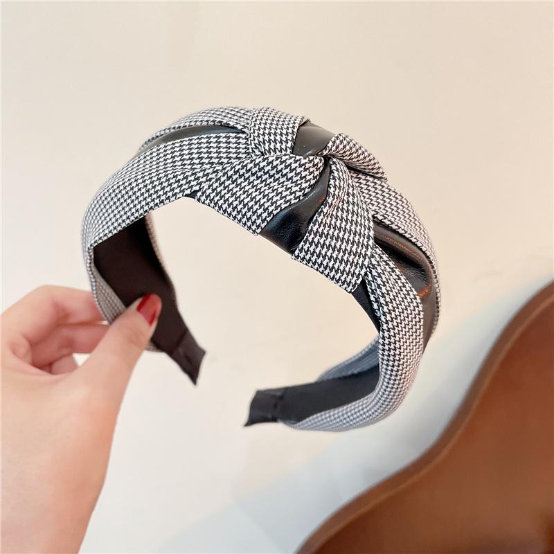 Women Headpiece Big Top Bow Knotted Headband for Female Shopping Party Holiday Head Hoop Classic Swallow Gird Hairband