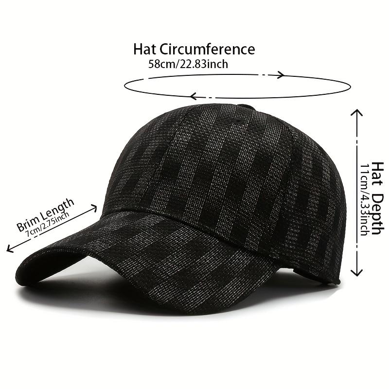 1pc Unisex Sunshade Breathable Fully Sealed Baseball Cap With Curved Brim For Outdoor Sport