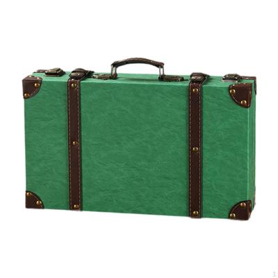 Antique Suitcase Decorative Storage Box Ornaments Old Fashion Chests Luggage Case