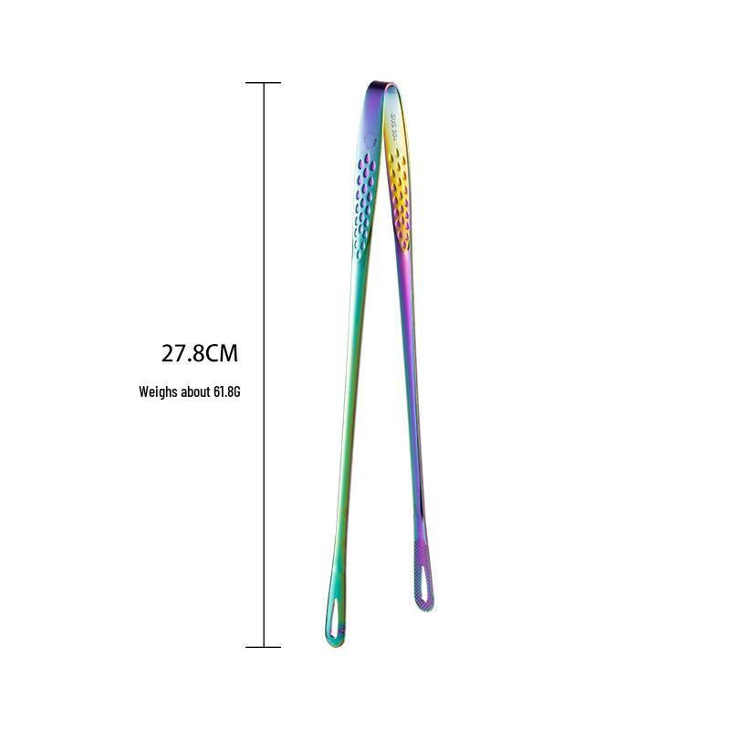 304 Stainless Steel Korean BBQ and Steak Tongs - Versatile Food and Bread Serving Tool