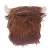 Highland Cow Plush Doll Simulation Soft Stuffed Faceless Cattle Toy for Home Decoration
