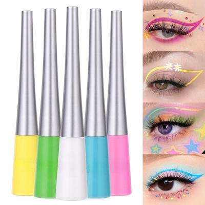 Eyeliner Liquid Eyeliner Pen Colored Eyeliner Liquid Makeup Waterproof and Quick-drying  12-color Eyeliner Liquid Pen
