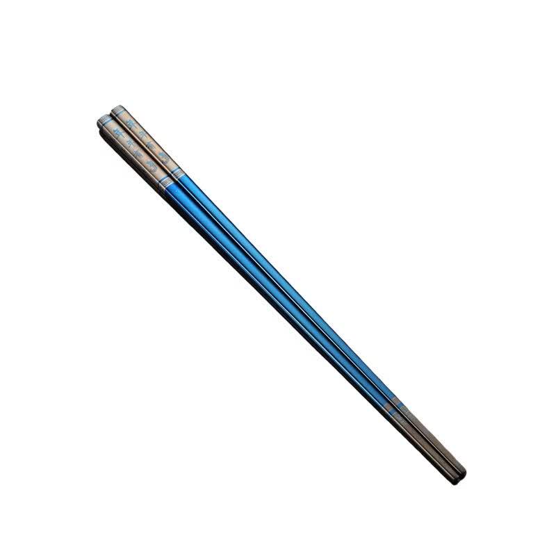 Qianxing 304 Stainless Steel Titanium Plated Chopsticks