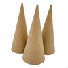 3 Open Bottom Paper Mache Cones, Versatile Crafts, Imaginative Halloween Decorations.