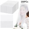 100Pcs Non-Woven Face Makeup Protector Hood Breathable Cosmetic Face Cover  Fitting Rooms
