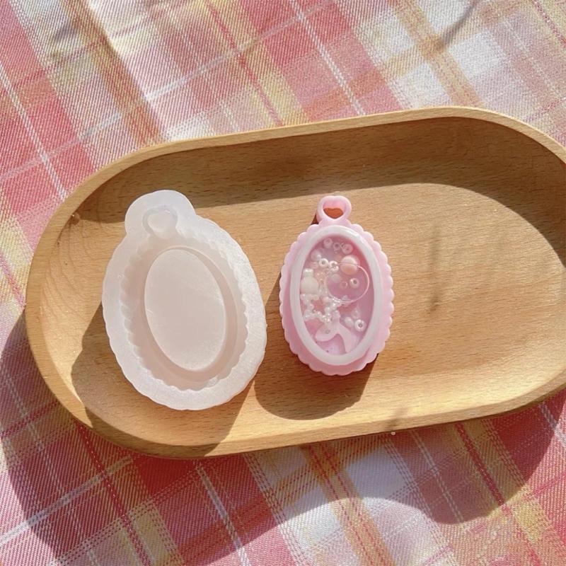 Silikon Anhängerformen Schlüsselanhänger Schmuckform Silikon Bastel Schlüsselanhänger Silikonformen DIY Handarbeit Gadget 2 Farben