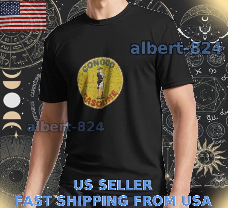 NEW SHIRT CONOCO GASOLINE GAS AND OIL LOGO T shirt FUNNY AMERICAN SIZE S TO 5XL 2XL