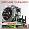 High-Precision 5m/10m Double-Sided Fluorescent Tape Measure - Wear-Resistant, Hardened Steel Ruler for Household Use