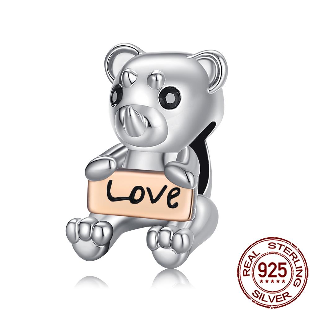 New Charms Copper Cat Dog Flamingo Chameleon Axolotl Animal Beads Fit Bracelet Necklace Women Diy Jewelry