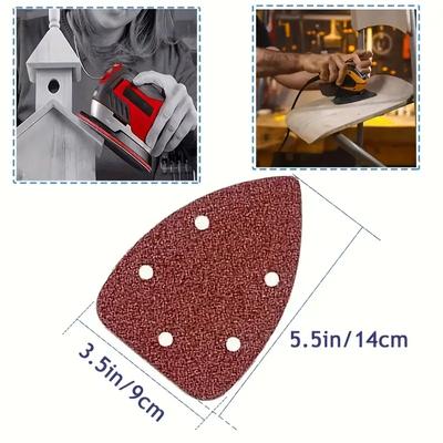10/50Pcs Mouse Detail Sander - Use 60, 80, 120, 180, 240, and 320 Grain Sizes for Professional Results!