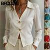 Women's Fashion Casual Autumn Winter  Long Sleeve POLO Neck Blouses & Shirts