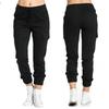 Women's Pants Cargo Casual Elastic Waist String Side Pocket Pants Women's Pants