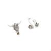 Majestic Bull And Swan Porcelain Wall Hanging Sculpture Unique Animal Art Decor for Office Room