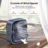 Portable USB Desk Fan 360° Adjustable 3 Speed Quiet Mini Desktop Cooling Fan
