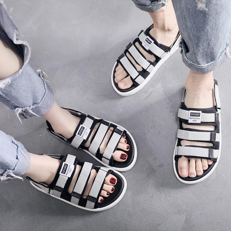 Summer Casual Male Gladiator Sandals Classic Men Beach Shoes Soft Slippers Buckle Strap Couples Sandalias Size 35-46