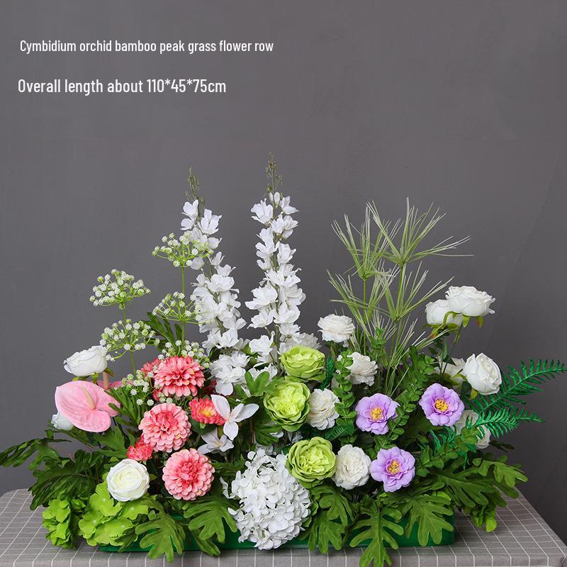 Mori Style Artificial Wedding Floral Aisle Decoration