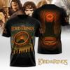 Lord of the Rings 3D T-Shirt – Fellowship & One Ring Graphic Tee A94