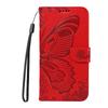 Für Honor 400 5G (Global) Case Schmetterlingsmuster PU-Leder Folio Flip Handyhülle - Rot