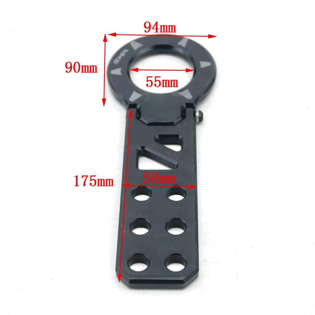 Vms Vehicle Accessories Racing Front Tow Hooks Car Aluminum Adjustable Folding Auto Trailer Ring 6 Colors For Most Honda