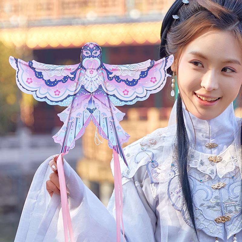 Retro Handicraft Bamboo Swallow Kite - 60cm x 80cm Chinese Style Dance Decoration Prop for Kids (2026 Edition)