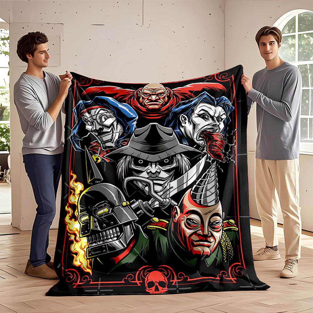 Horror Villains Art Blanket for All Seasons Blanket Lunch Break Throw Gift