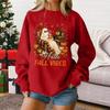 Ladies Fashion Casual Halloween Printed Pullover Sweater