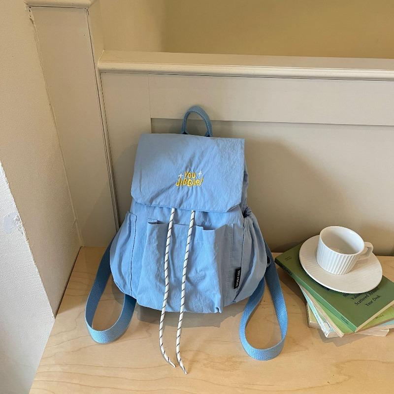 Dual-shoulder Bag, Fashionable Letter-shaped Backpack, Casual Large-capacity Hiking Bag