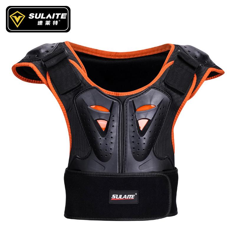 Children s roller skating protective gear, skating chest protection, night reflective equestrian riding armor, riding armor S