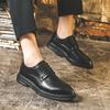 Lederschuhe Sommer atmungsaktiv Business Anzugschuhe Leder Hochzeitsschuhe Anzug Lederschuhe Schnürschuhe Derby Schuhe Herrenschuhe 19932-J