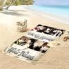 Name Custom Super Junior Print Beach Towel, Large Soft Quick Dry Towel for Beach Camping Swimming