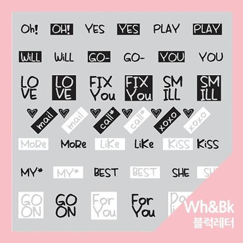 

Professional Nail Art Sticker_WHBK Block Letter (S2480766)