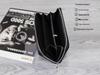 Men's Large Leather Clutch Wallet with Zip-Around Closure and Multi-Card Slots