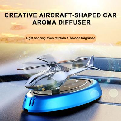 Vehicle Aromatherapy Solar-Powered Helicopter Car Perfume with Natural Essential Oils Long-Lasting Fragrance Unique Decoration