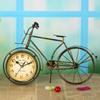 Antique Bicycle Alarm Clock Arabi Numeral Desk Clock Vintage Table Clock Home Office Bedroom Dormitory Decoration