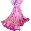 Glücksbringer Vogel Damen Chiffon Langer Seidenschal, Kleiner Garnschal, Kleines Geschenk.