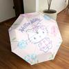 1pc Hello Kitty Floral Pink Umbrella with Plastic Handle,Suitable for All Seasons Home Travel Outdoor UmbrellaSanlio609
