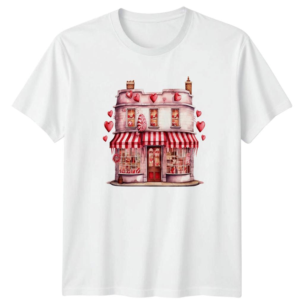 Valentines Day Confectionery Shop Unisex TShirt Graphic Tee