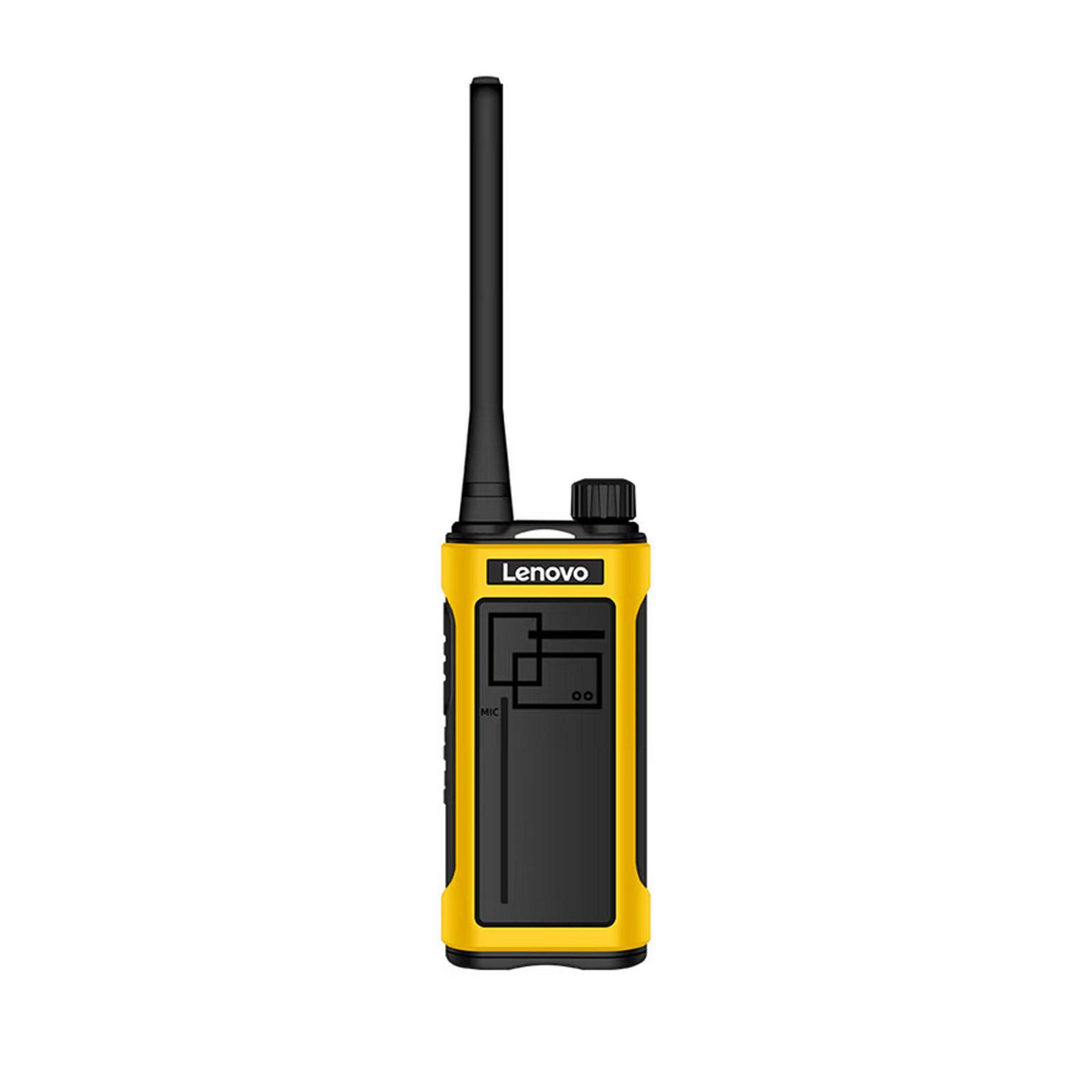 

Lenovo N8 Walkie Talkie 16-канальний професійний FM-трансивер Ручні двосторонні радіостанції, що перезаряджаються US Plug жовтий