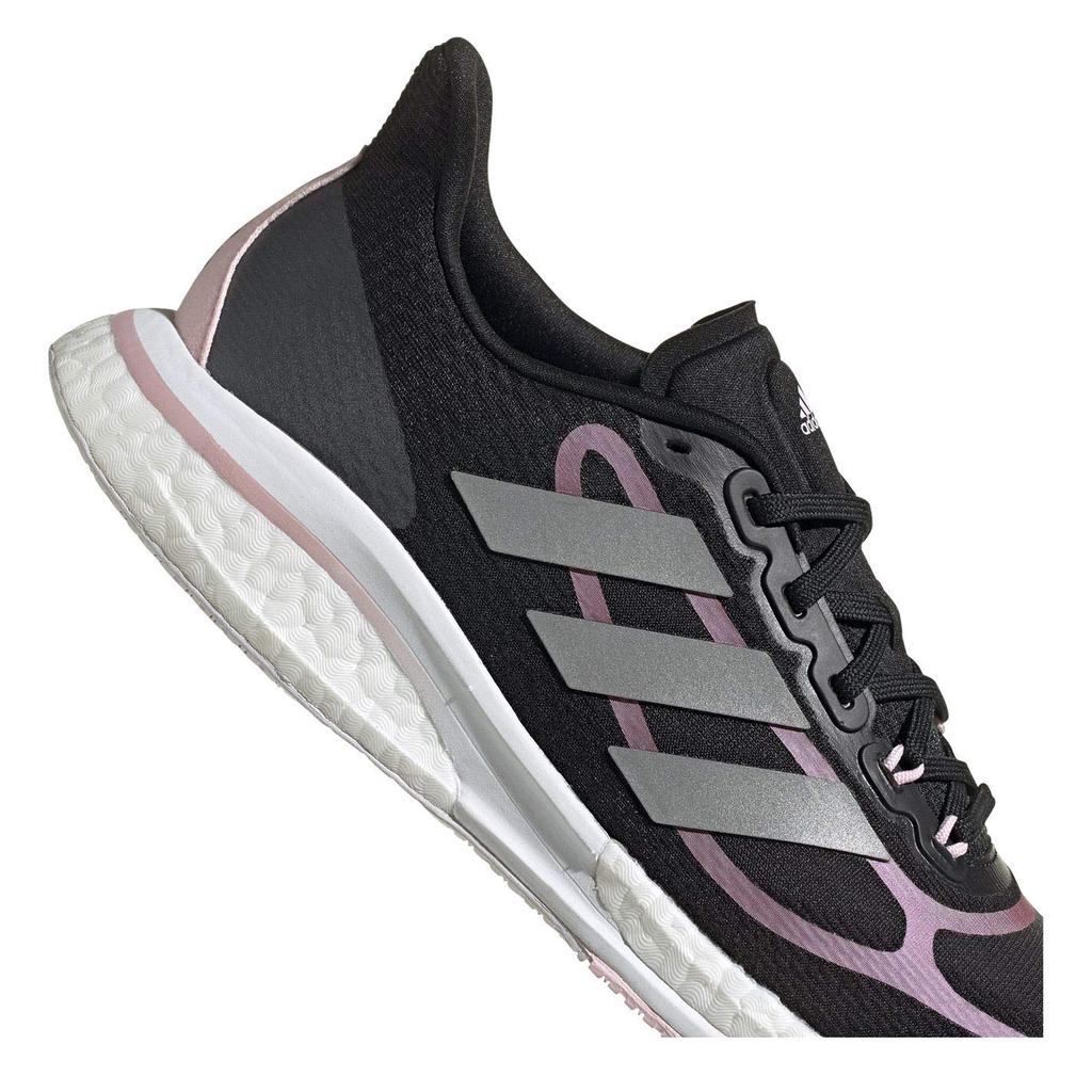 Laufschuhe LAF48 21 Modell Core Metallic cm [Adidas] Supernova+ Frühjahr/Sommer Damen Schwarz/Silber Metallic/Pink (FX6698) 25,0