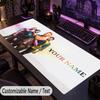 Custom Text Big Mousepad, Extended Desk Pad For Laptop Work GameColdplay