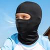 Ice Silk Sun Protection Mask Adjustable Sunscreen Full Face Cover Children Balaclava Hat Summer