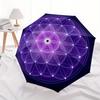 Flower of Life Sacred Geometry StickerUmbrella, Portable 3-Fold Compact Umbrella,Christmas Gift ES434