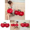 Cherry Plush Toy Pillow Doll And Keychain With Pp Cotton Filling Soft Cushion For Girls Gift