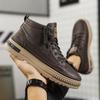 Erkek Botları Yüksek Bilekli Moda Günlük Ayakkabılar Moda Erkek Spor Ayakkabıları Bilekte Botlar Düz Ayakkabılar Kore Tarzı İş Ayakkabıları Öğrenciler Yeni