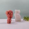 Silicone Candle Mold for Girls Flower Girl Scented Candle Mold Gypsum Aromatherapys Figurine Resin Molds Home Ornament