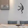 3D Retro Rock Climbing Men Climber Industrial Style Sculpture Wall Decoration Statue Figurine