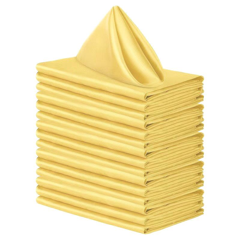 1Pc Polyester Napkin Cloth Table Dinner Plates Linen Handkerchief Towel For Hotel Wedding Party Events DIY Decoration