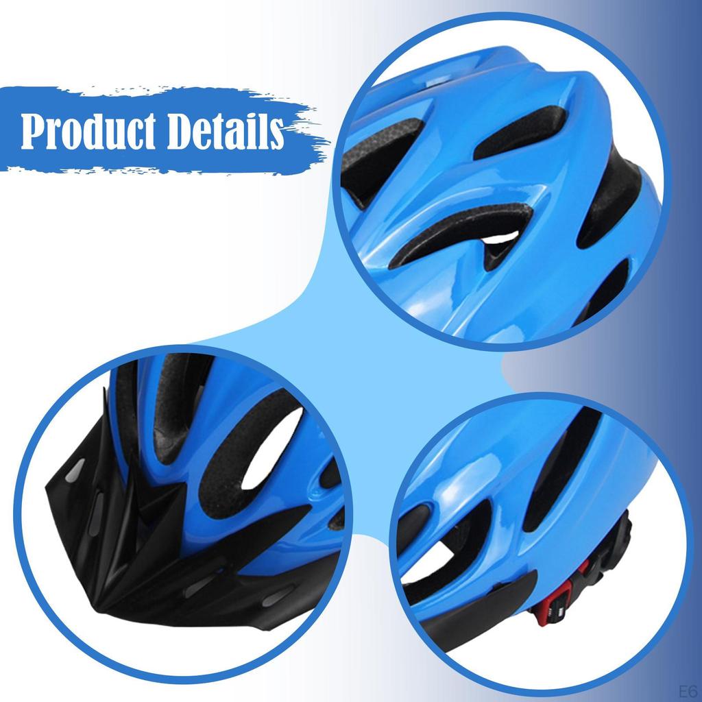 Bike Helmet Practical Shock Absorption for Men Women Adjustable Lightweight